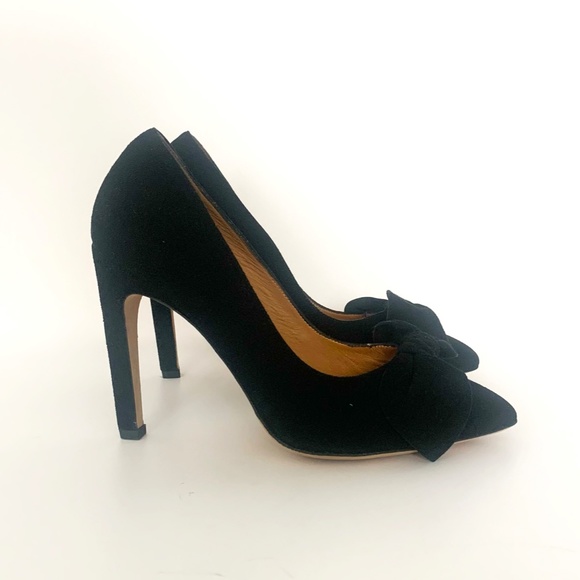 IRO Escaknot Black Suede Pumps embellished with a bow - Picture 6 of 15
